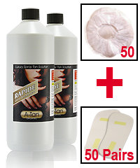Spray Tan Machine A-Tan RAPIDE 2 litres plus FREE sticky feet and MOP Caps, Offer - spray tanning equipment | SprayTanSupermarket